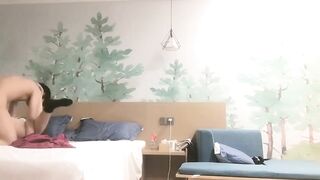 我就蹭蹭不进去纯情良家妹子被爆插内射