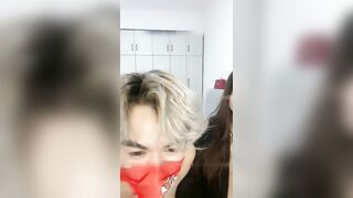 高颜值小情侣奶漠双人极品美乳